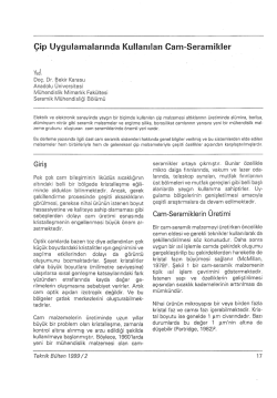 &Ccedil;ip Uygulamalarında Kullanılan Cam-Seramikler