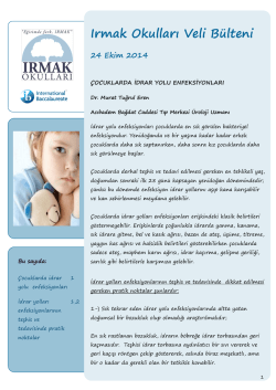 Anaokulu Sağlık B&uuml;lteni-1