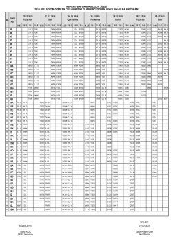 2.Yazılı Sınav Tarihleri (22