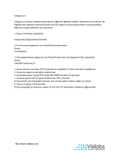 Category.csv Category.csv dosyası kategori hiyerarşisinin