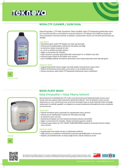 NOVA CTP CLEANER / GUM DUAL NOVA PLATE WASH
