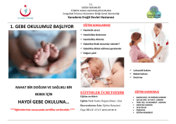 1. gebe okulumuz başlıyor haydi gebe okuluna&hellip;