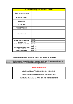 ig-116 ısı-nem &ouml;l&ccedil;er eczane bilgi formu