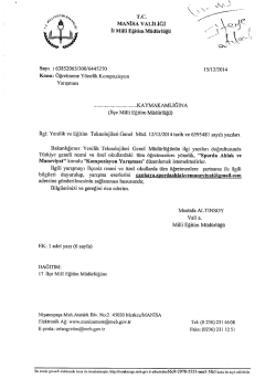 . . N. f (fe - Salihli İl&ccedil;e Milli Eğitim M&uuml;d&uuml;rl&uuml;ğ&uuml;