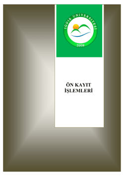 &Ouml;ĞRENCİ EL KİTABI - Iğdır &Uuml;niversitesi