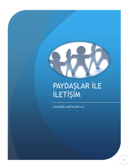 Paydaşlar ile iletişim el kitabı i&ccedil;in tıklayınız.