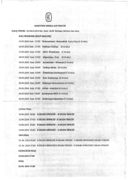 HACETTEPE WORLD CUP FİKST&Uuml;R