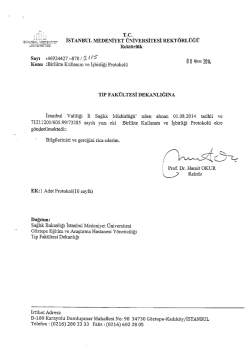 İstanbul Valiliği ile İstanbul Medeniyet &Uuml;niversitesi Rekt&ouml;rl&uuml;ğ&uuml;