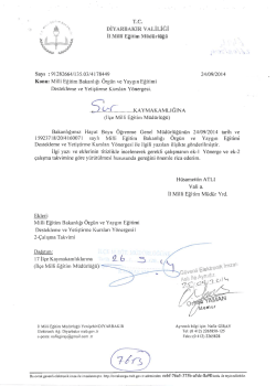 T.,cc DİYARBAKIR VALİLİĞİ İı Mııı&icirc; Eğitim M&uuml;d&uuml;rl&uuml;ğ&uuml;