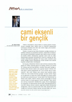 cami eksenli bir gen&ccedil;lik