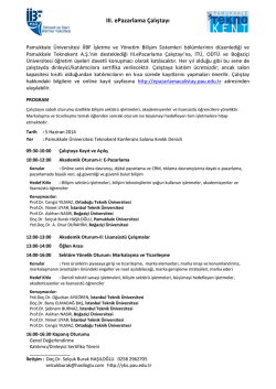 III. E-Pazarlama (PDF) - Pamukkale Üniversitesi