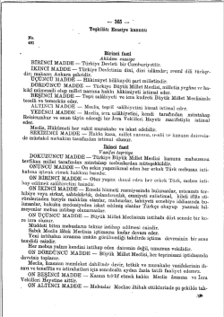 1924 Teşkilat-ı Esasiye Kanunu İlk Metin - Yeni Anayasa