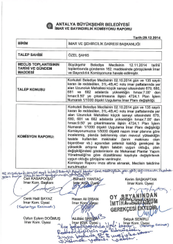 G&uuml;ndemin 64.Maddesi - Antalya Belediyesi