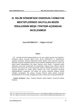 Tam Metin - Idil Sanat ve Dil Dergisi