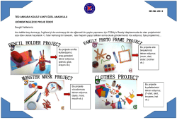 TED ANKARA KOLEJİ VAKFI &Ouml;ZEL ANAOKULU I.D&Ouml;NEM