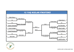 12 Yaş Kızlar ve Erkekler Fikst&uuml;rleri