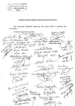 Kanun Teklifinin Metni - T&uuml;rkiye B&uuml;y&uuml;k Millet Meclisi