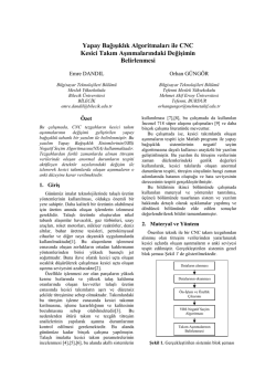 asyu-ınısta 2004 bildiri taslağı - Akademik ve Blog Sistemi Mehmet