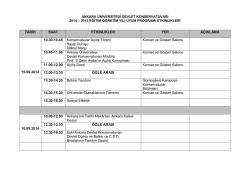 Devlet Konservatuarı - Ankara &Uuml;niversitesi