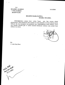T.c. İSTANBUL ANADOLU 11/11/2014 7. İCRA DAIRESI 2014/879