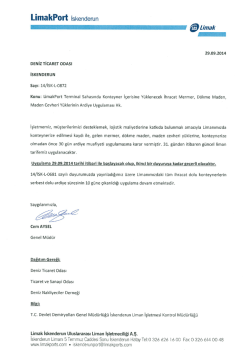 LimakPort Terminal Sahasında Konteyner İ&ccedil;erisine