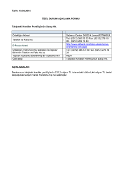 10.04.2014 &Ouml;ZEL DURUM A&Ccedil;IKLAMA FORMU Takipteki