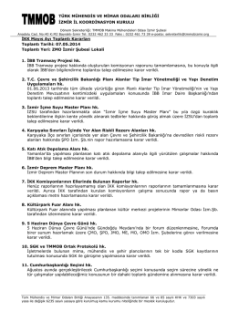 07 Mayıs 2014 Toplantı Kararları 2014.05