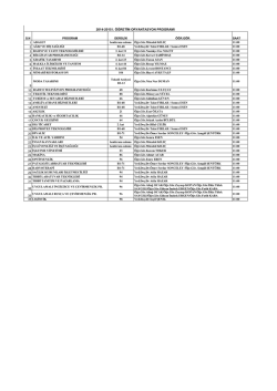 2014-2015 ı. &ouml;ğretim oryantasyon programı
