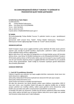 50.cumhurbaşkanlığı bisiklet turunun tv çekimleri ve prodüksiyon