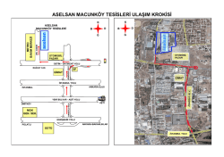 aselsan macunk&ouml;y tesisleri ulaşım krokisi