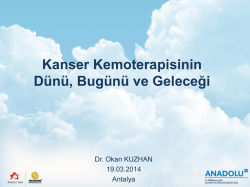 Kanser kemoterapisinin tarihine kısa bir bakış