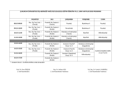 2. Sınıf - CU Faculty of Dentistry