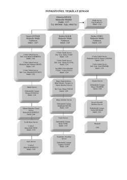 Ek A/2: Muhasebe Müdürlüğü Fonksiyonel Teşkilat Şeması