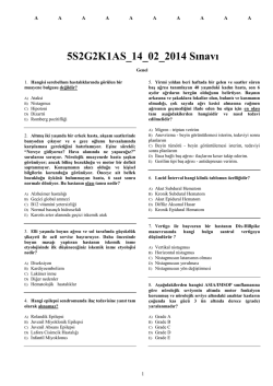5S2G2K1AS_14_02_2014 Sınavı