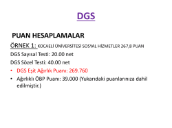 DGS(devam) - Fem Akademi