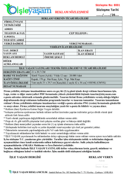 dergi reklamı s&ouml;zleşmesini okumak i&ccedil;in tıkayın