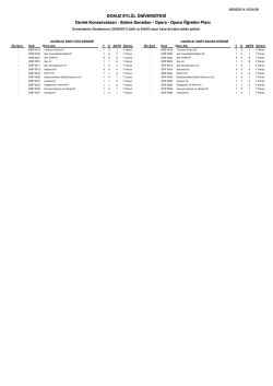Opera - Opera &Ouml;ğretim Planı DOKUZ EYL&Uuml;L &Uuml;N VERS TES De