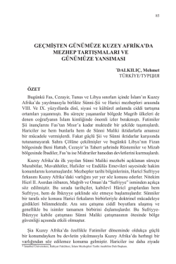 DALKILIÇ, Mehmet-GEÇMİŞTEN GÜNÜMÜZE KUZEY