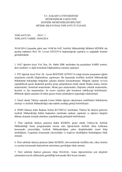 2013-2014 M&Uuml;DEK dış paydaş toplantı tutanağı