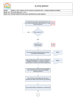 D&ouml;ner Sermaye Saymanlığı İş Akış Şemaları
