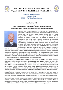 istanbul teknik üniversitesi uçak ve uzay bilimleri fakültesi