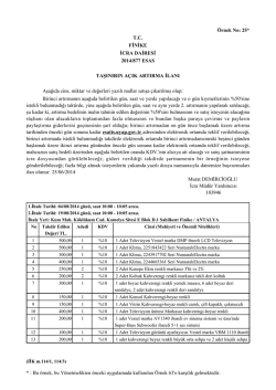 Page 1 * : Bu &ouml;rnek, bu Y&ouml;netmelikten &ouml;nceki uygulamada