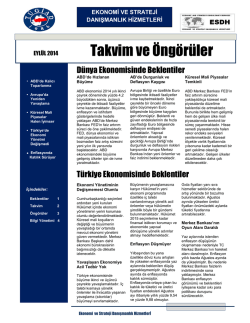 Ekonomik Takvim ve Beklentiler