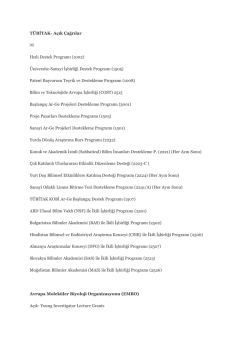 TÜBİTA Çağrılartı