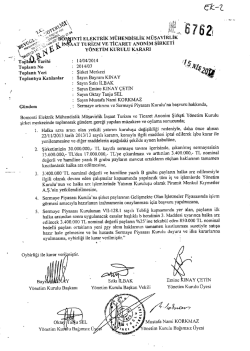 Ek 2 Halka Arza İlişkin Yetkili Organ Kararı