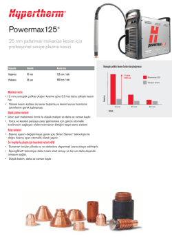 Powermax 125A - ŞahinCNC - CNC Plazma Kesim Makinaları