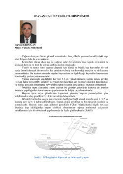 hayvan i&ccedil;me suyu g&ouml;letlerinin &ouml;nemi