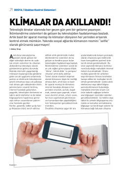 klimalar da akıllandı!