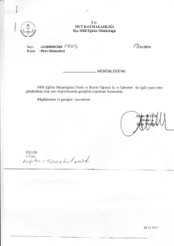 L./,.u l - mut il&ccedil;e mill&icirc; eğitim m&uuml;d&uuml;rl&uuml;ğ&uuml;