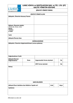 Eki indir - Lurec Kimya